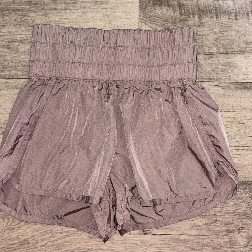 FP Movement by Free People High Waist Mauve Shorts